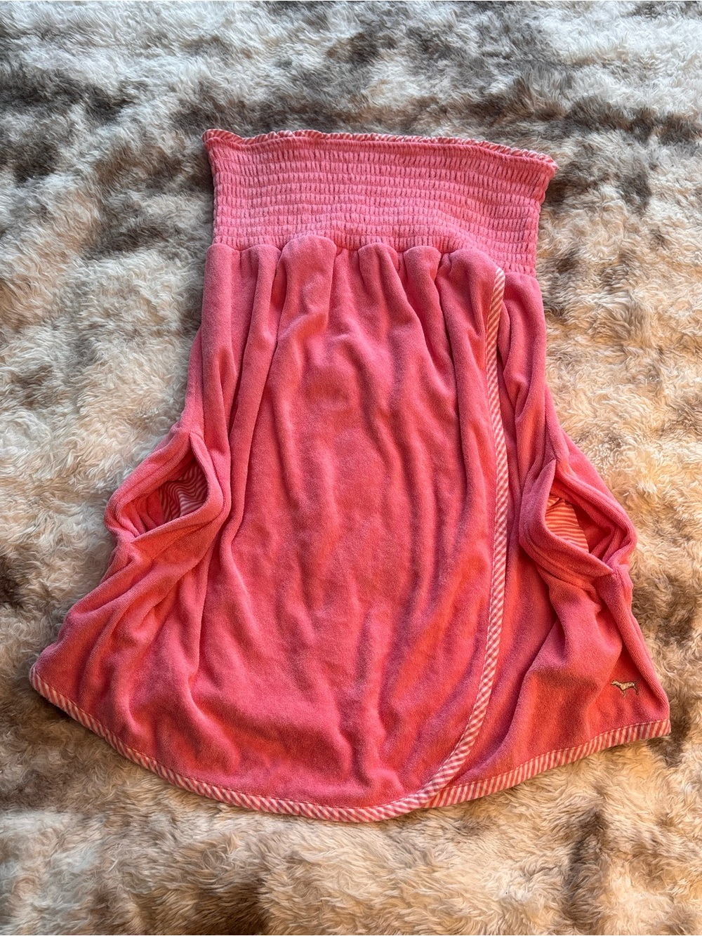Rare Vintage Y2K PINK Victoria's Secret Bubblegum Pink Strapless Tube Top - Picture 7 of 9